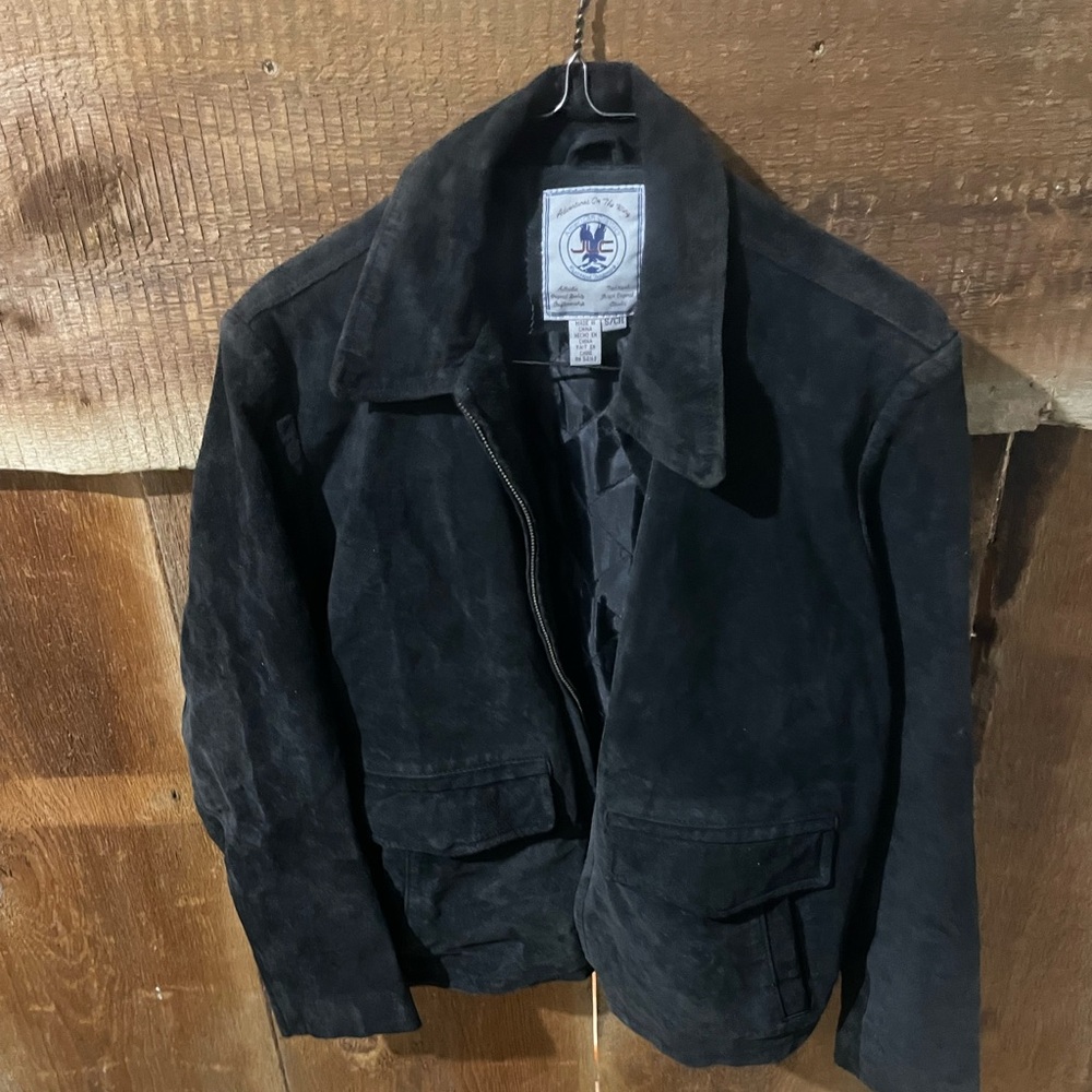 Ladies Black Suede Jacket